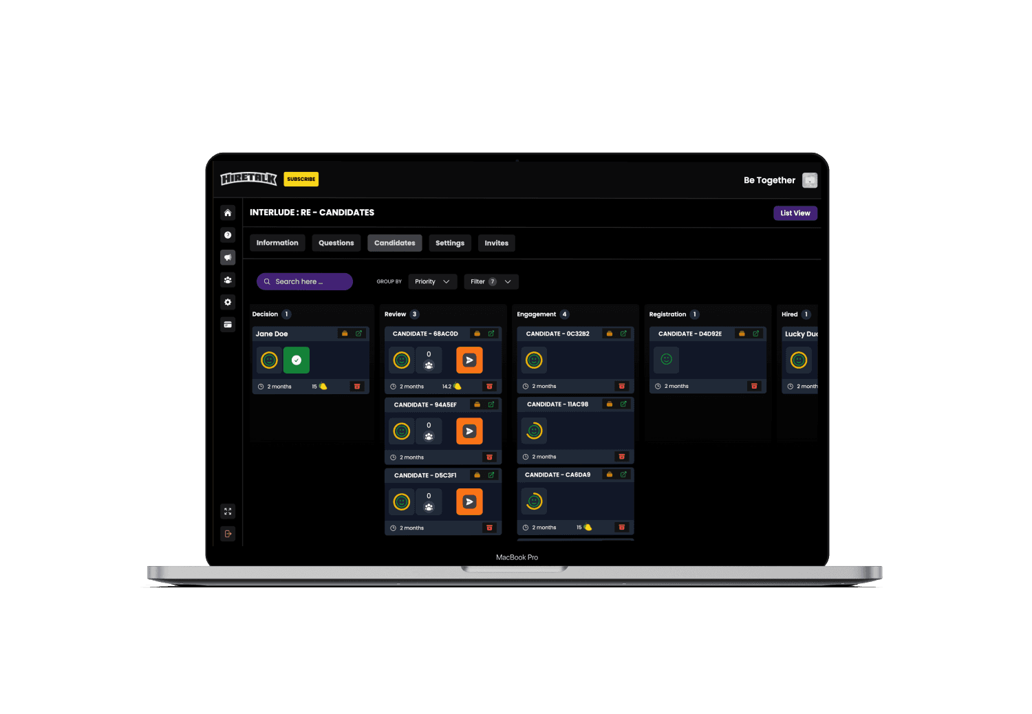 Laptop with HireTalk